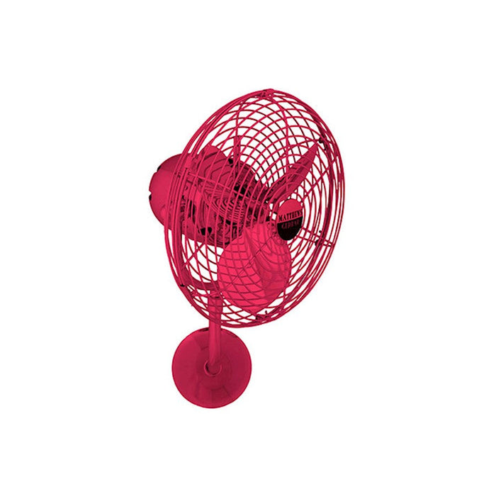 Matthews Fan Co. Michelle Parede Directional Wall Fan, Rubi/Metal - MP-RED-MTL