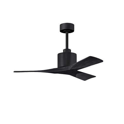 Matthews Fan Co. Nan 42" Ceiling Fan, Matte Black - NK-BK-BK-42