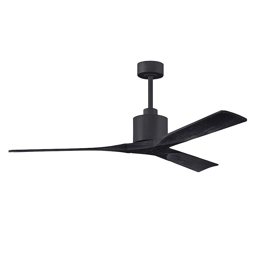 Matthews Fan Co. Nan 60" Ceiling Fan, Matte Black - NK-BK-BK-60