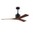 Matthews Fan Co. Nan 52" Ceiling Fan, Matte Black/Walnut Blades - NK-BK-WA-52