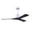 Matthews Fan Co. Nan 52" Ceiling Fan, Matte White/Black Blades - NK-MWH-BK-52