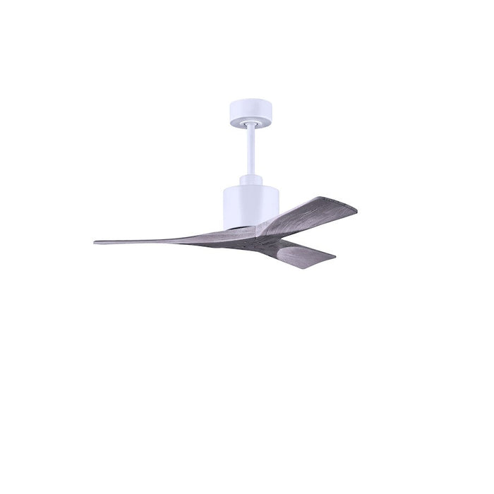 Matthews Fan Co. Nan 42" Ceiling Fan, Matte White/Barnwood Blades - NK-MWH-BW-42