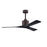 Matthews Fan Co. Nan 52" Ceiling Fan, Textured Bronze/Black Blades - NK-TB-BK-52