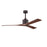 Matthews Fan Co. Nan 60" Ceiling Fan, Textured Bronze/Walnut - NK-TB-WA-60