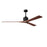 Matthews Fan Co. Nan XL 72" Ceiling Fan, Black/Walnut Blades - NKXL-BK-WA-72