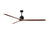 Matthews Fan Co. Nan XL 90" Ceiling Fan, Black/Walnut Blades - NKXL-BK-WA-90