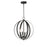 Maxim Lighting Provident 16" 4-Light Chandelier, Black - 10031BK