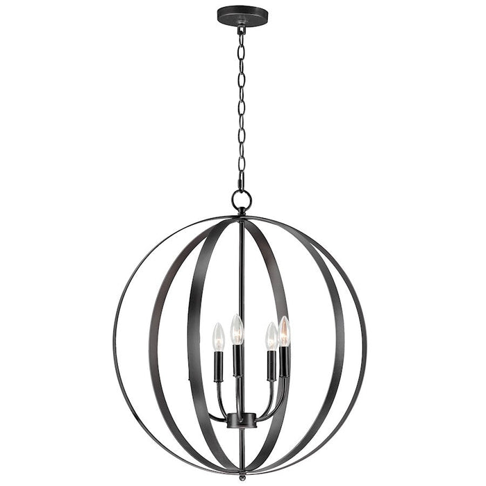 Maxim Lighting Provident 24" 5-Light Chandelier, Black - 10032BK