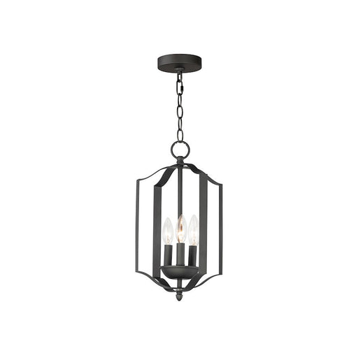 Maxim Lighting Provident 10" 3-Light Chandelier, Black - 10035BK