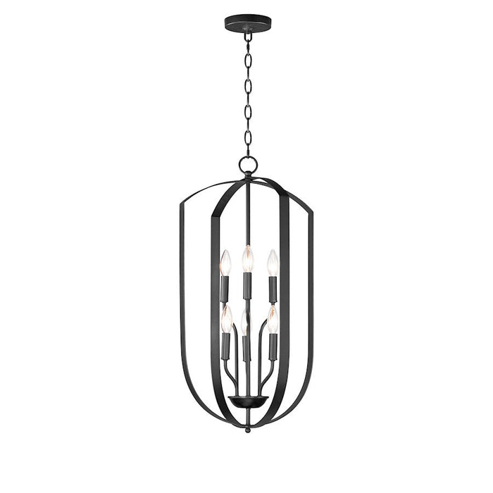 Maxim Lighting Provident 15" 6-Light Chandelier, Black - 10039BK