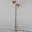 Maxim Lighting Scout 2 Light Floor Lamp, Weathered Wood/Tan Leather