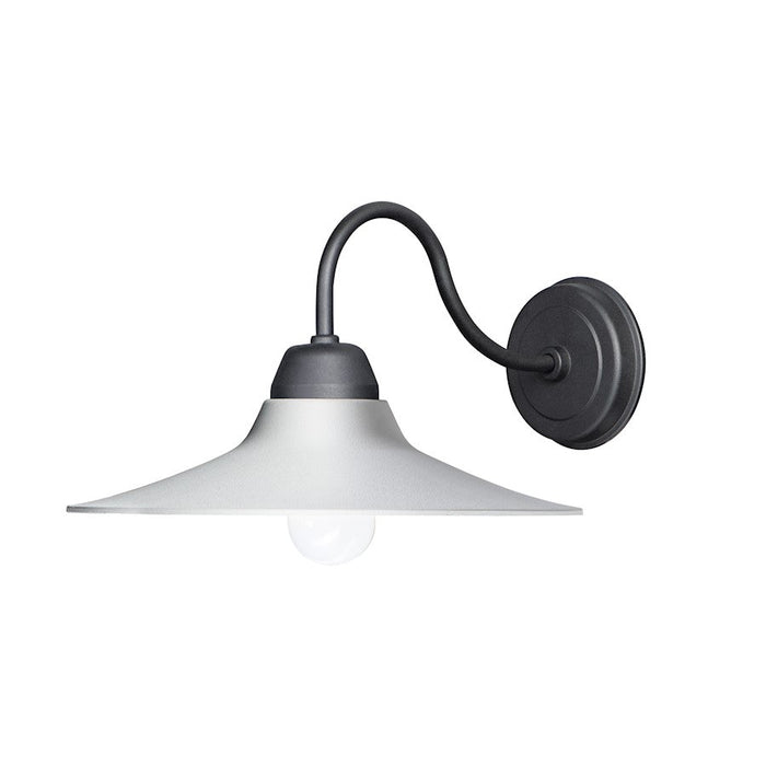 Maxim Lighting Dockside 1-Light Outdoor Wall Sconce in White/Black - 10114WTBK