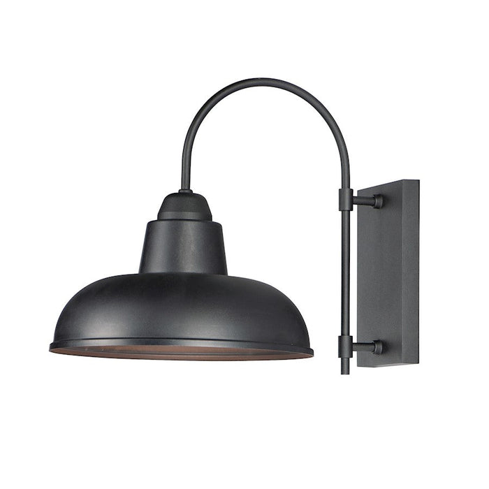 Maxim Lighting Industrial 1-Light Outdoor Wall Sconce in Black - 10118BK