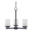 Maxim Lighting Corona 3-Light Chandelier, Black/Frosted - 10203FTBK