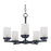 Maxim Lighting Corona 5-Light Chandelier, Black/Frosted - 10205FTBK