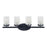 Maxim Lighting Corona 4-Light Bath Vanity, Black/Frosted - 10214FTBK