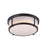 Maxim Lighting Rogue LED 1 Light Flush Mount, Black/White - 10273WTBK