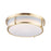 Maxim Lighting Rogue LED 1-Light Flush Mount in Satin Brass - 10274WTSBR