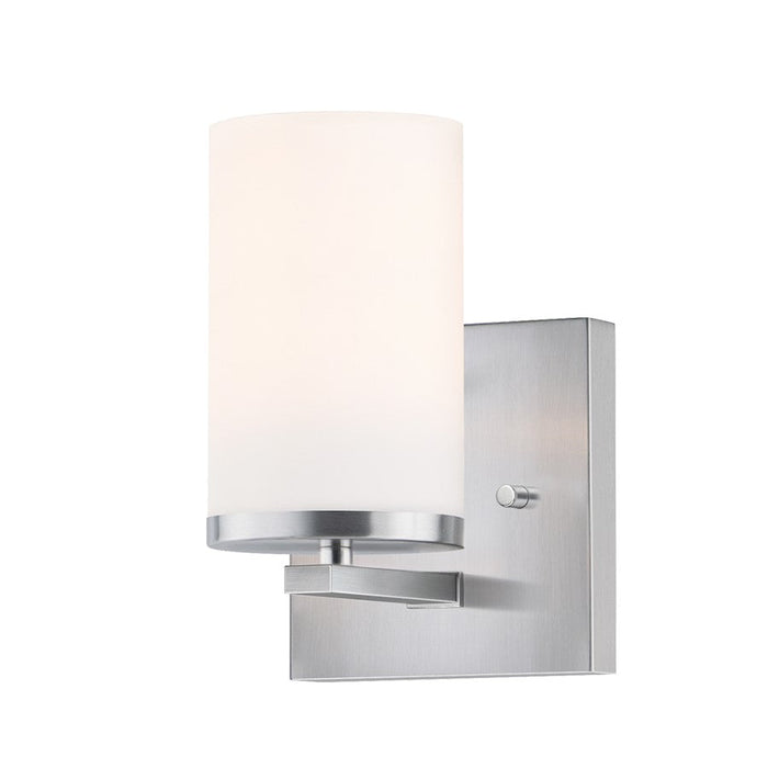 Maxim Lighting Lateral 1 Light Wall Sconce, Satin Nickel/Satin White - 10281SWSN