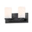 Maxim Lighting Lateral 2 Light Bath Vanity, Black/Satin White - 10282SWBK