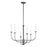 Maxim Lighting Wesley 6-Light Chandelier, Black/Satin Nickel - 10326BKSN