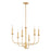 Maxim Lighting Wesley 6-Light Chandelier, Satin Brass - 10326SBR