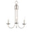 Maxim Lighting Logan 3-Light Candle Chandelier in Satin Nickel - 10343SN