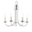 Maxim Lighting Logan 5-Light Candle Chandelier in Satin Nickel - 10345SN