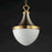 Maxim Lighting Conrad 1 Light Pendant, Nickel/Brass/White