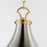 Maxim Lighting Conrad 1 Light Pendant, Nickel/Brass/White