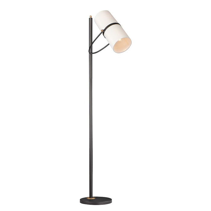 Maxim Lighting Oscar 2-Light Floor Lamp in Bronze/Antique Brass - 11104OFBZAB