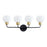 Maxim Lighting Coraline 4-Light Vanity, Bronze Rupert/Satin White - 11274SWBZSBR