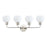 Maxim Lighting Coraline 4-Light Vanity, Satin Nickel/Satin White - 11274SWSN