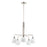 Maxim Lighting Coraline 5-Light Chandelier, Satin Nickel/Satin White - 11277SWSN