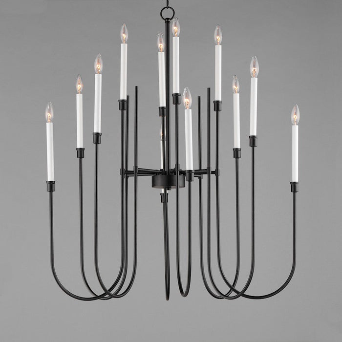 Maxim Lighting Tux 12 Light Chandelier, Black