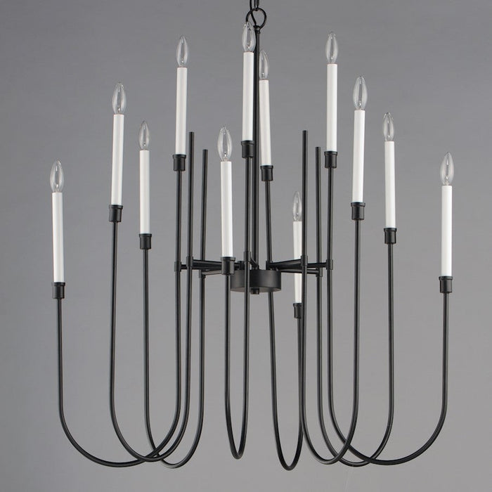 Maxim Lighting Tux 12 Light Chandelier, Black