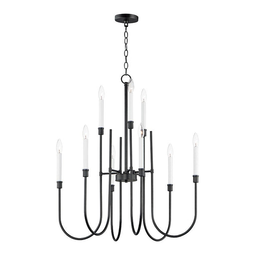Maxim Lighting Tux 9-Light Chandelier, Black - 11289BK