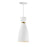 Maxim Lighting Carillon 1Lt 15" LED Elongated Mini Pendant, WH/BS - 11301WTSBR