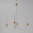 Maxim Charlton Chandelier, Weathered White/Gold Leaf