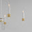 Maxim Charlton Chandelier, Weathered White/Gold Leaf