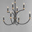 Maxim Lighting Charlton 8 Light Multi-Tier Chandelier, Black/Brass