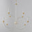 Maxim Charlton 9 Light Multi-Tier Chandelier, Weathered White/Gold