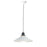 Maxim Lighting Oslo 15.75" 1-Light Medium Pendant, Black/White - 11412BKWT