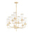 Maxim Lighting Crosby 9-Light Chandelier, Satin Brass/Clear Ribbed - 11479CRSBR