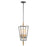 Maxim Lighting Wings 4-Light Pendant, Black/Satin Brass - 11654BKSBR