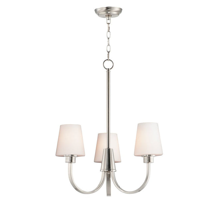 Maxim Lighting Shelter 3-Light Chandelier in Satin Nickel - 11823SWSN