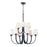 Maxim Lighting Shelter 9-Light Chandelier in Black - 11826SWBK