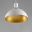 Maxim Lighting Dawn 1 Light Single Pendant, White/Satin Brass