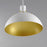 Maxim Lighting Dawn 1 Light Single Pendant, White/Satin Brass