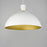 Maxim Lighting Dawn 1 Light Single Pendant, White/Satin Brass